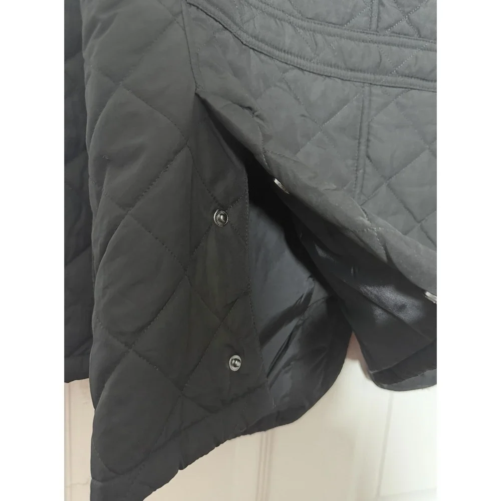 Barbour Lutz MQU0508BK11 Quilted Jacket Men's L Black Field Coat MSRP $299